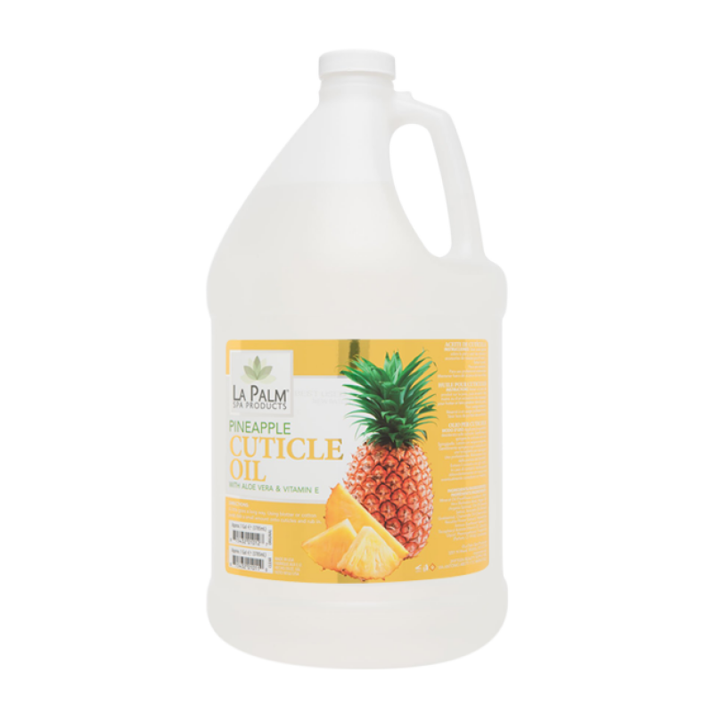 La Palm, Organic Clear Cuticle Oil, Pineapple, 1Gal KK